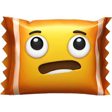 Candy in paper emoji