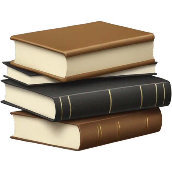 neutral stack of books emoji