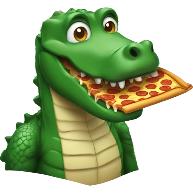 alligator loki eat pizza emoji
