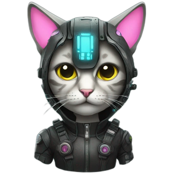 cyberpunk cat emoji