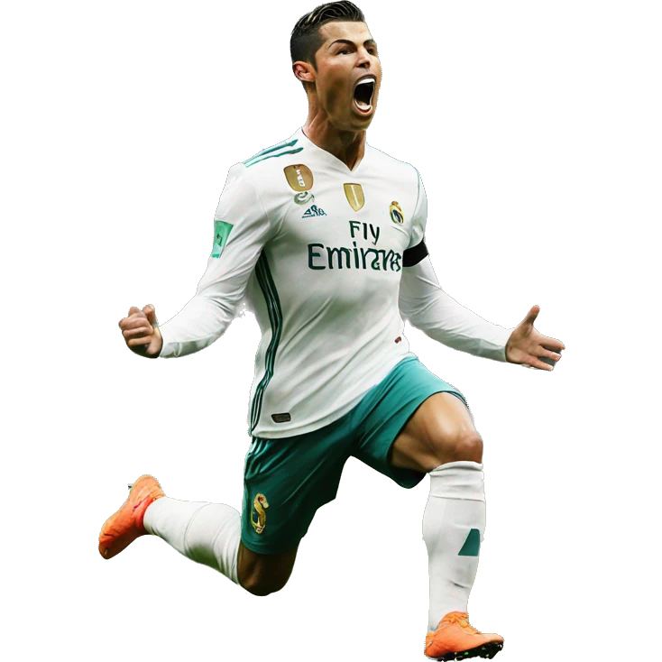 Cristiano ronaldo doing his celebration  emoji