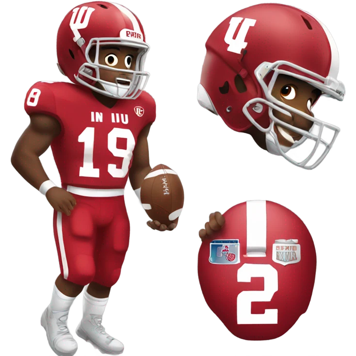 Iu football player emoji