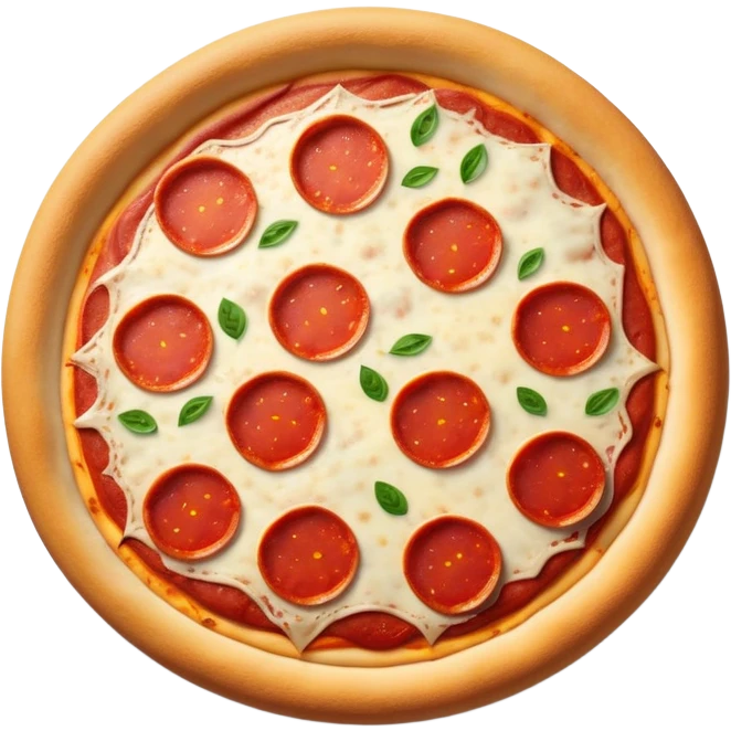 Cheesy pepperoni pizza emoji