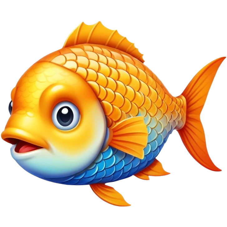 Confused fish emoji