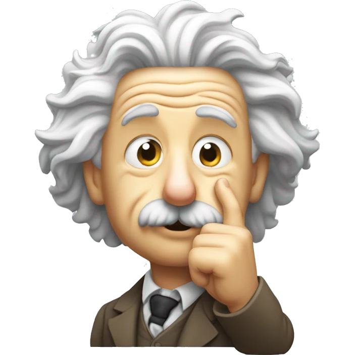 albert einstein lean on hist fist emoji