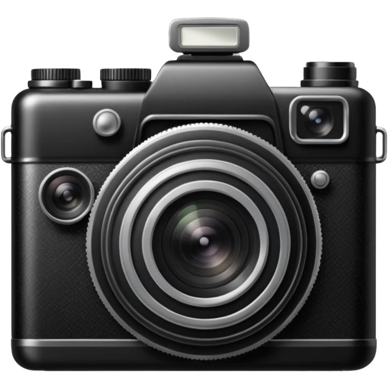 photo camera, classic design, no text emoji