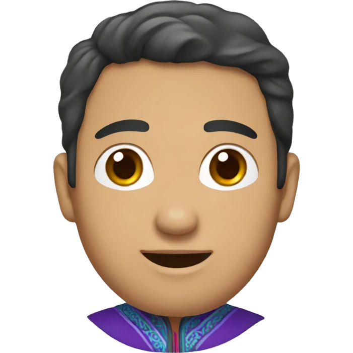 Spanish male wearing Mongolian outfit emoji