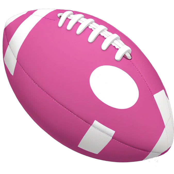 Pink football emoji