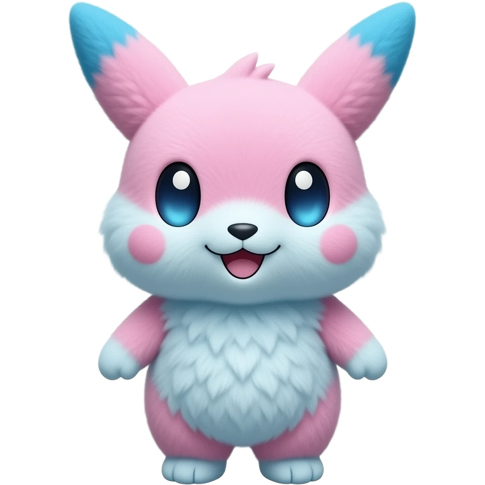 cotton candy pink blue doll plush toy Pokémon for full body! emoji