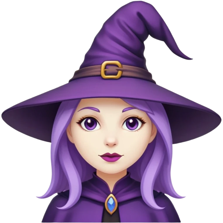 witch in a purple witch hat emoji
