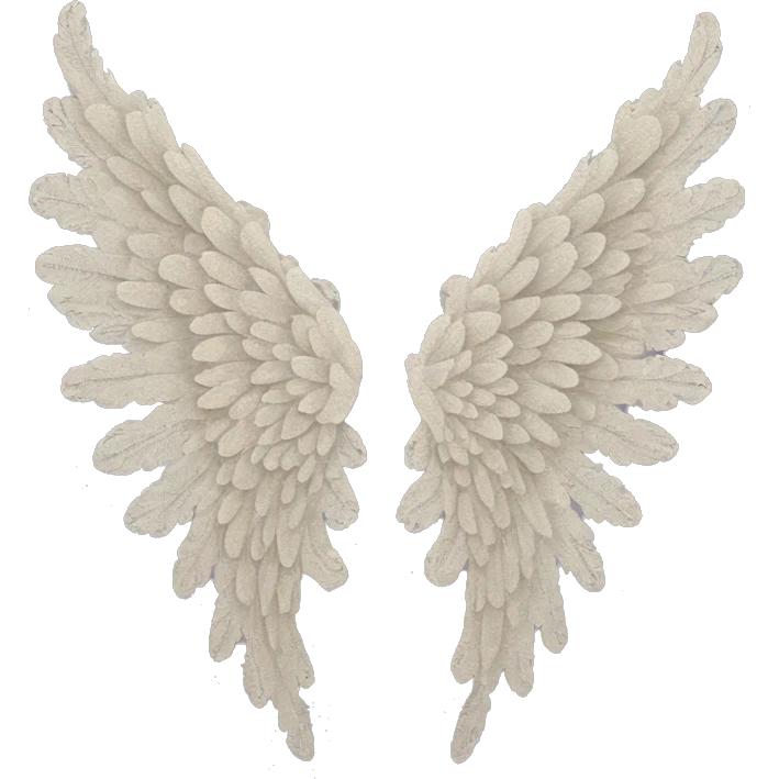 rococo lace angel wings emoji