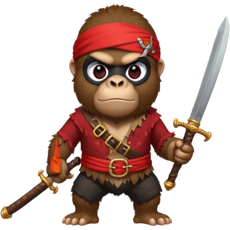pirate gorilla emoji