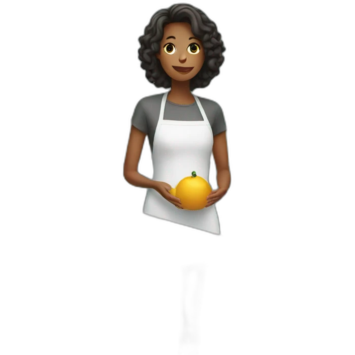 Woman in kitchen emoji