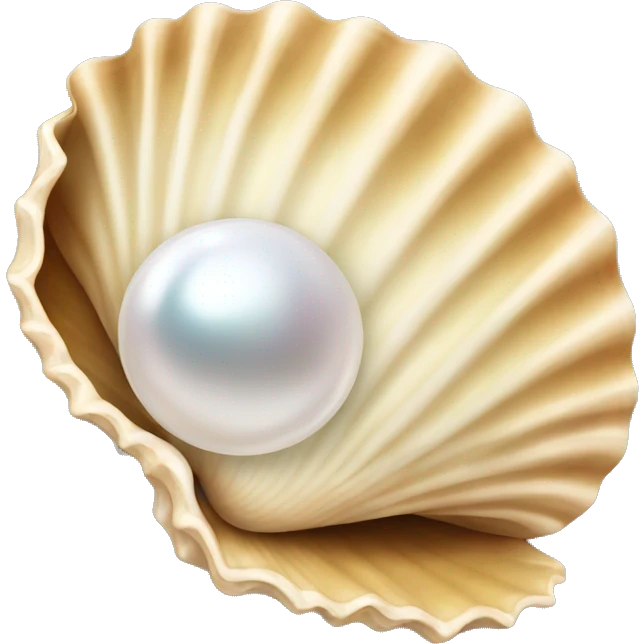Seashell with pearl inside emoji