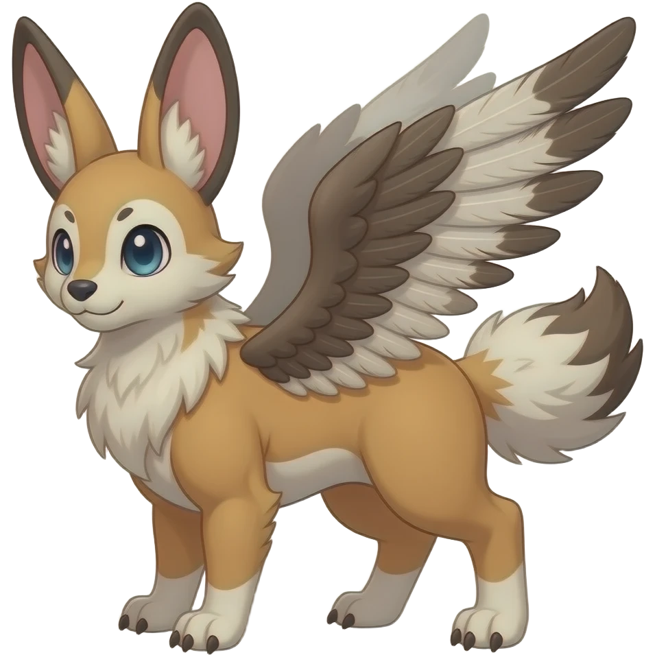 Trico-Silvally-Buneary-Mudsdale-Jackalope-fusion-hybrid-animal-creature with long ears emoji