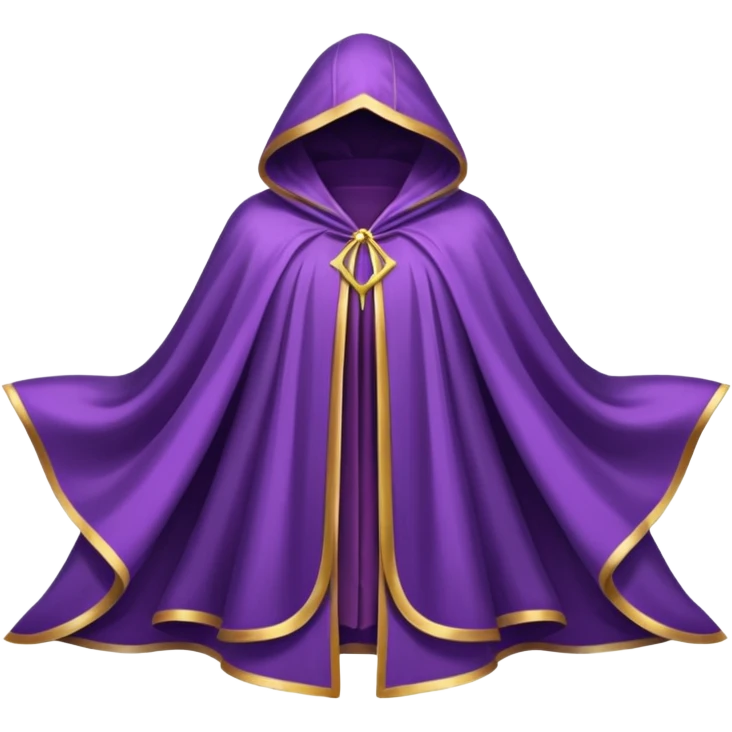 a fantasy magic purple cloak emoji