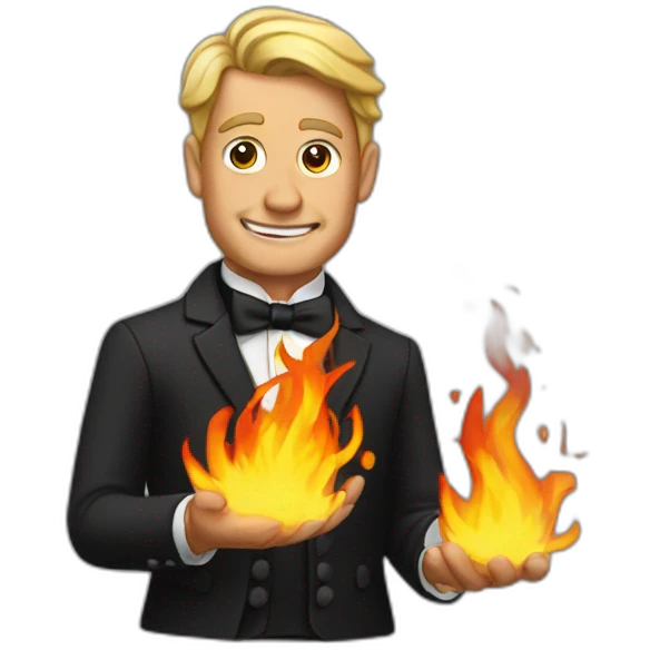 Jenkins butler on fire emoji