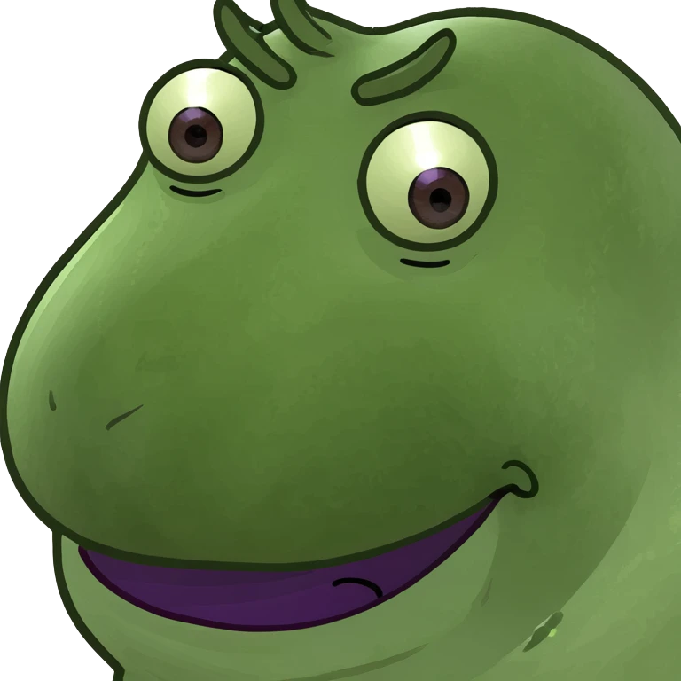Goofy eggplant with a face emoji