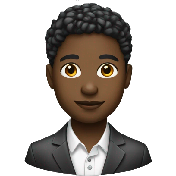 Young Technology Information Professional black person emoji