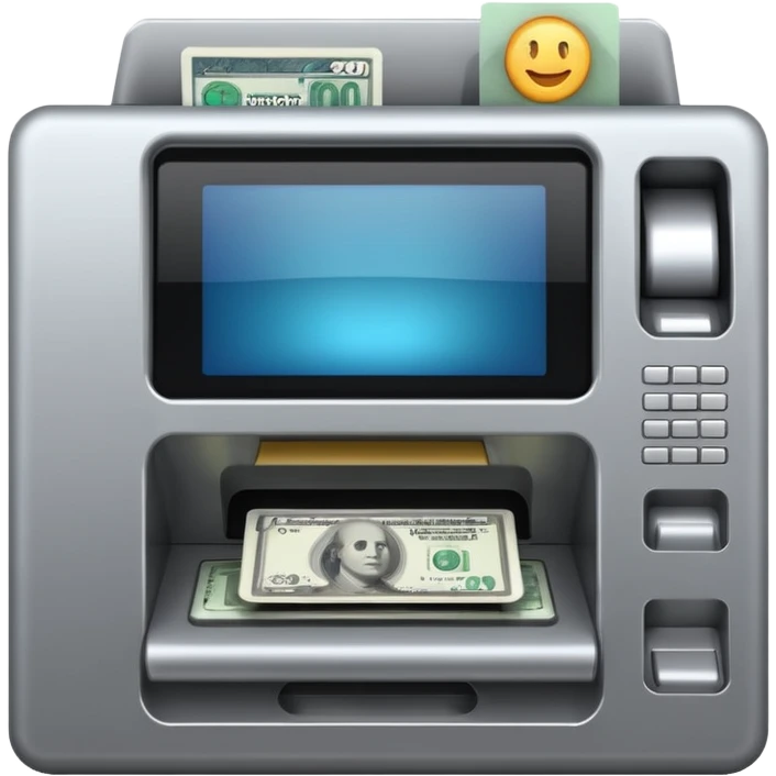 make a cash mashine 4k realistic emoji