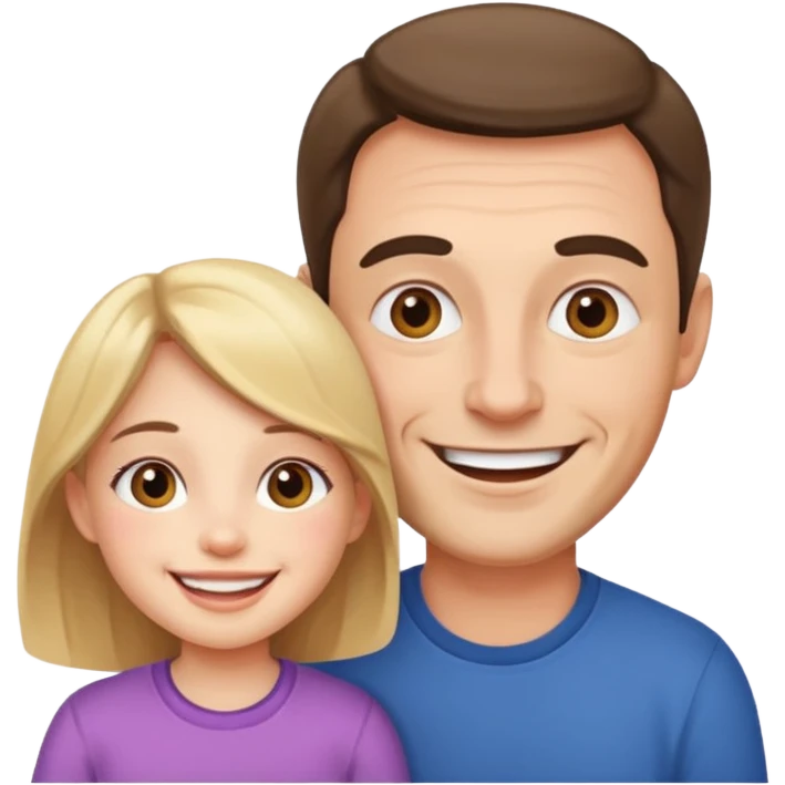 Papá e hija emoji