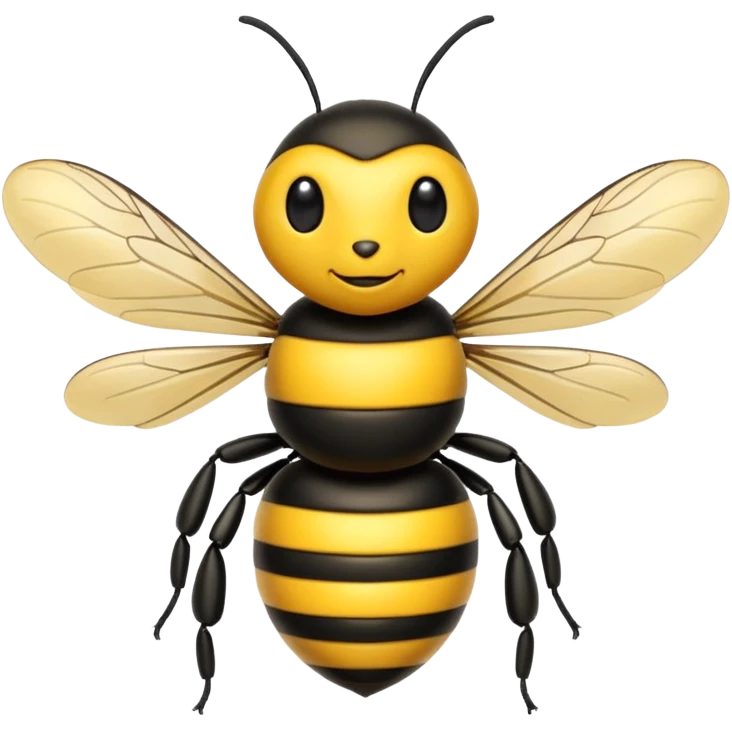 Lebah hitam kuning emoji