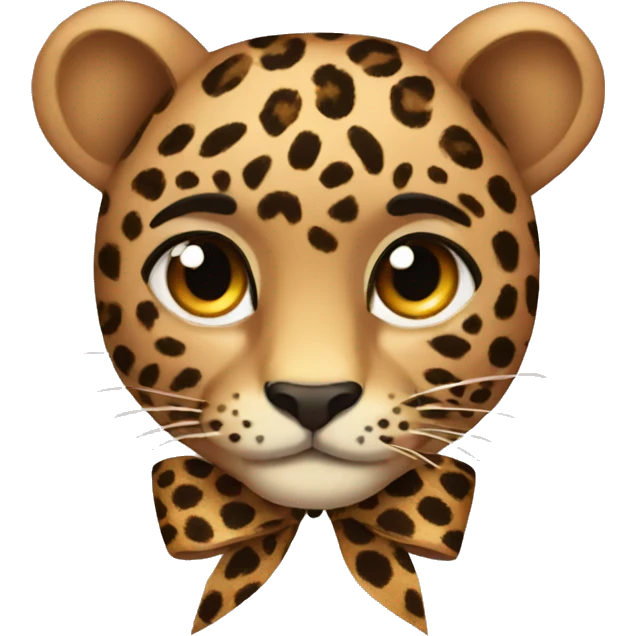 leopard bow emoji