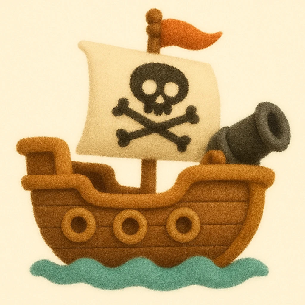 pirate ship emoji