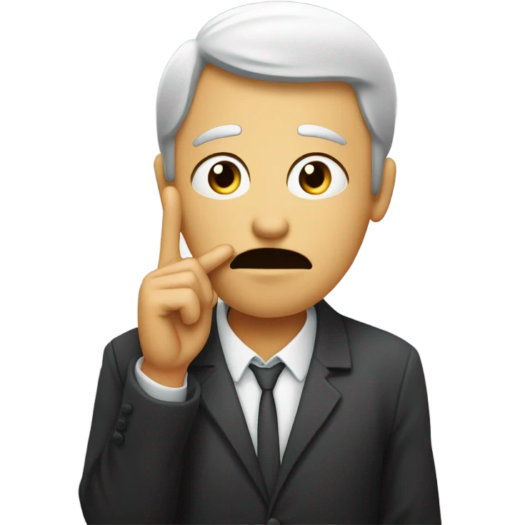 Someone shushing someone behind their back emoji