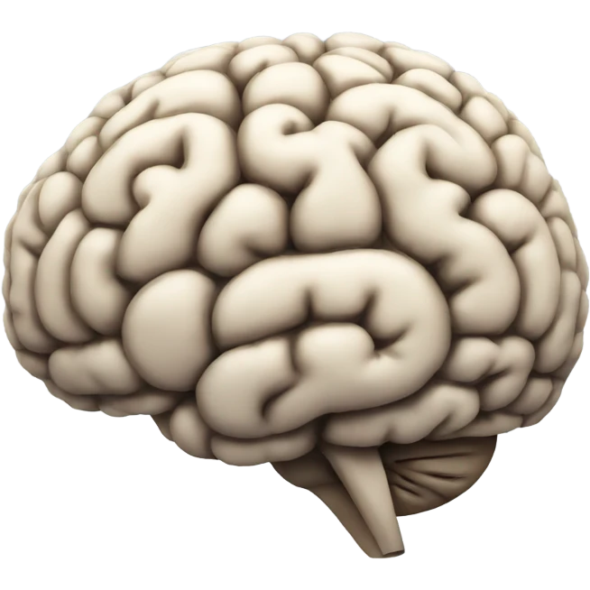 a brain emoji