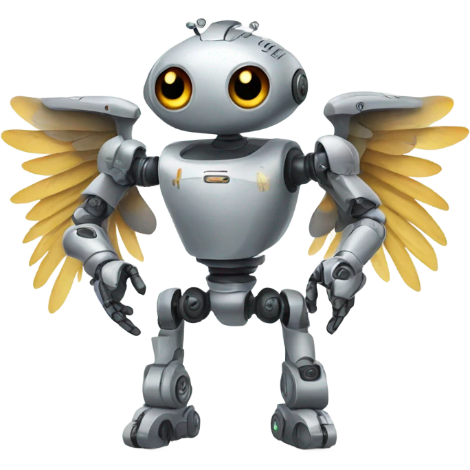 robot with wings emoji