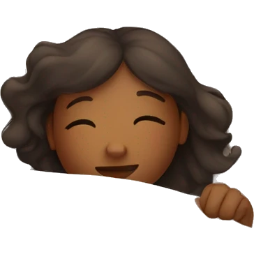 girl sleep in bed emoji