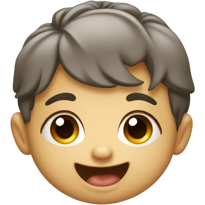 Silly baby emoji