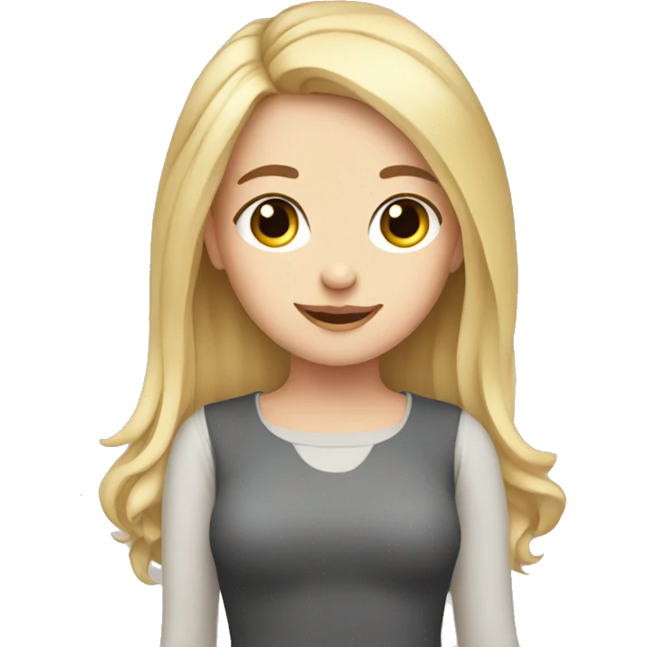 cute white girl content maker emoji