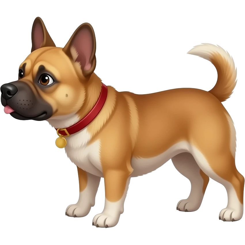 fenchie dog peeing on curtain emoji