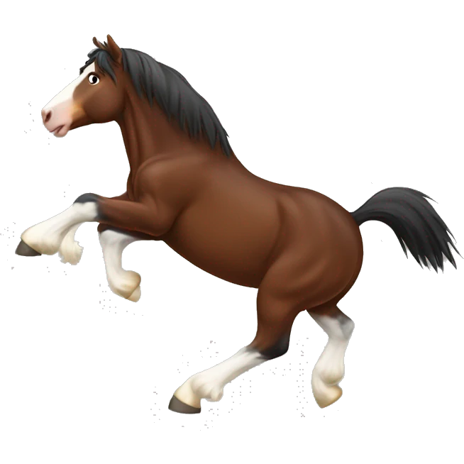 Clydesdale jumping emoji