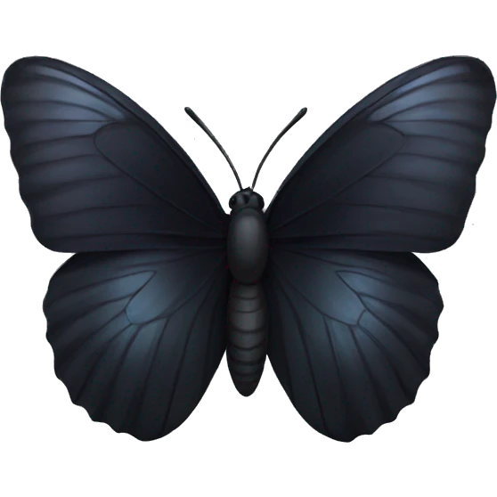 Black butterfly emoji