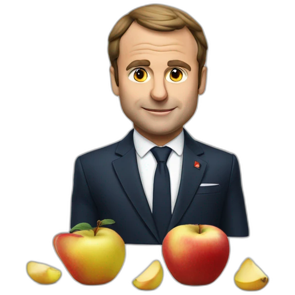 Macron est pommes emoji