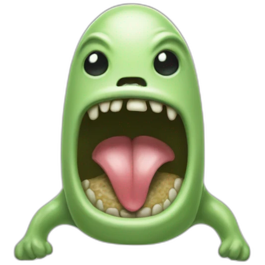 extraterrestre con lengua afuera emoji