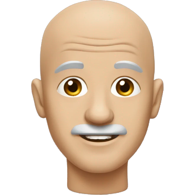 Bald man Pottery  emoji