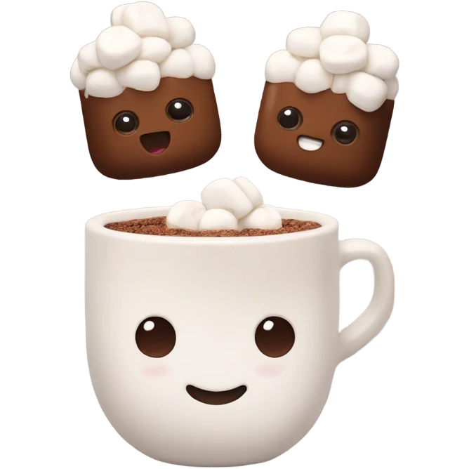 cocoa with marshmallow cocoa with marshmallow emoji
