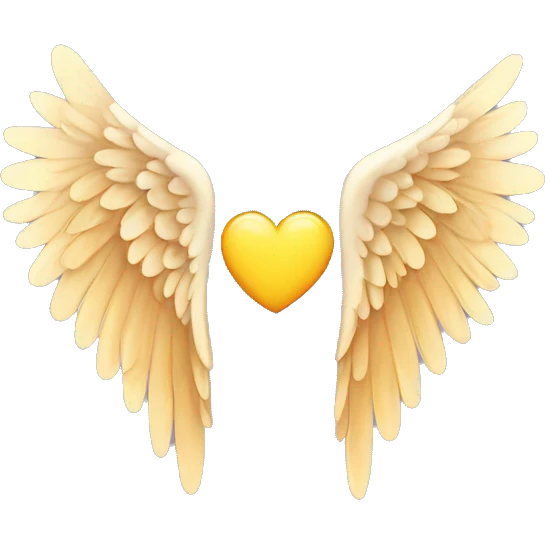 Angel wing emoji