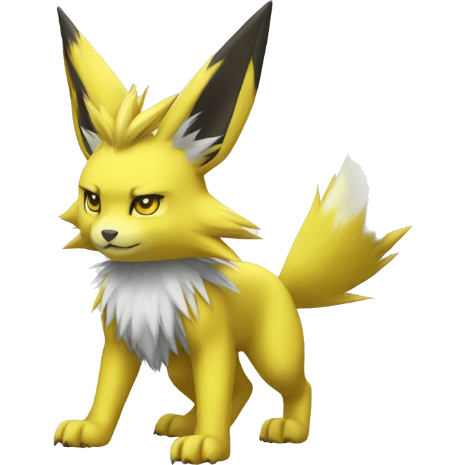 Renamon-Jolteon-Zeraora full body emoji