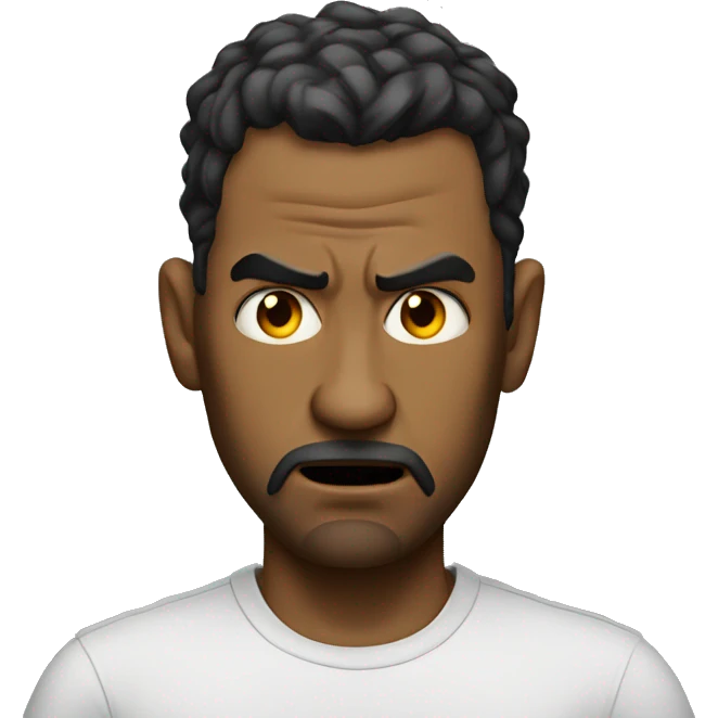 The angriest man ever emoji