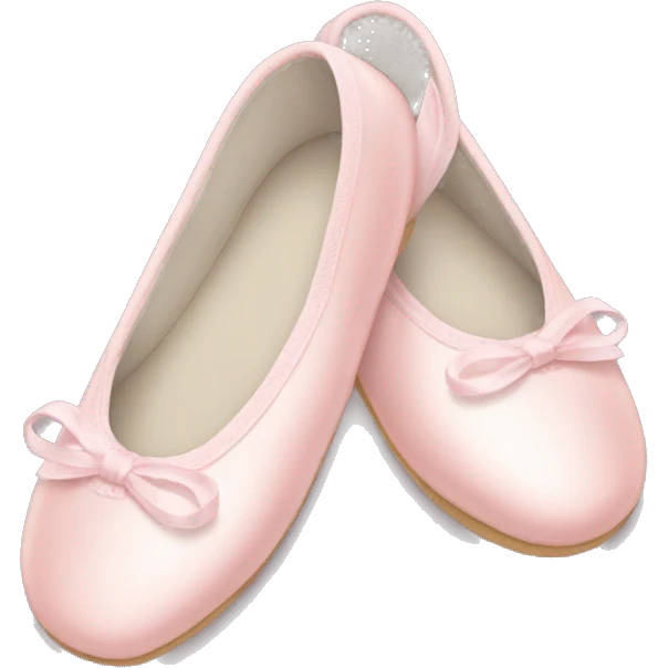 Pale pink ballet shoes emoji