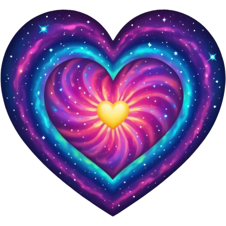 heart with a cosmic nebula pattern emoji