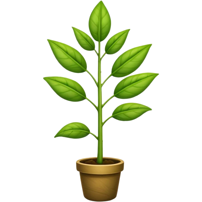 Giant stem plant growing emoji