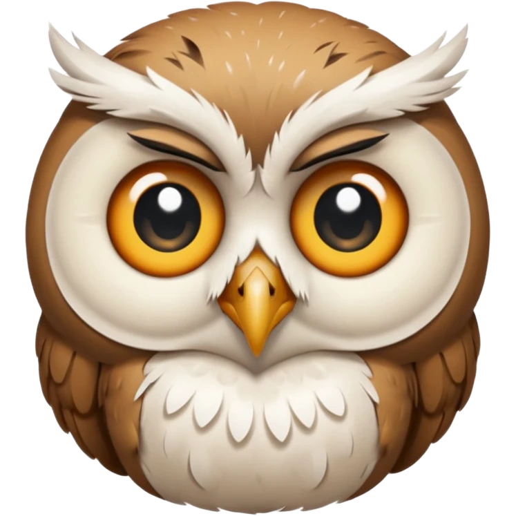 owl emoticon that is crying emoji