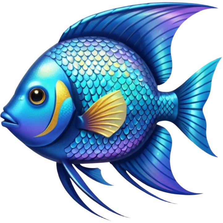 angelfish with sparkle emoji