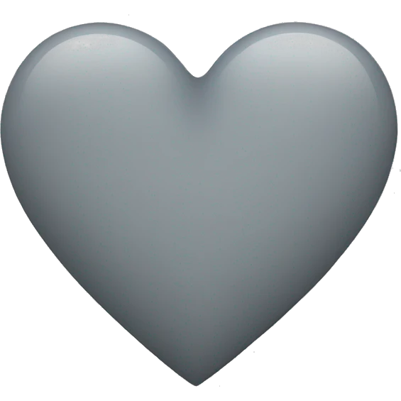 Gray heart emoji
